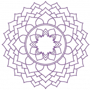 7 Sahasrara (Kronenchakra) Tausendfältig“ (symbolisiert durch den tausendblättrigen Lotus). Sahasrara, Kronenchakra, Violett, Spiritualität, Erleuchtung,